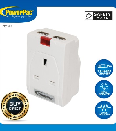 带2X USB适配器2.1A(PP010U)的PowerPac多适配器 带2X USB适配器2.1A(PP010U)的PowerPac多适配器