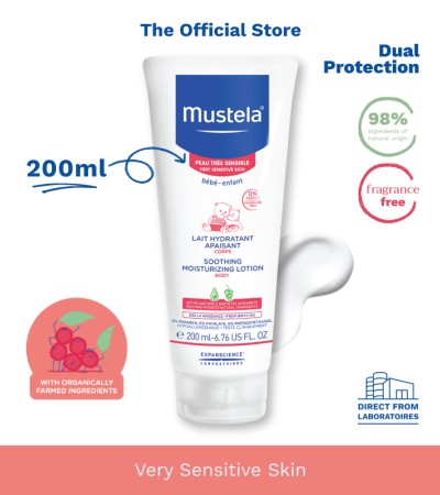 Mustela舒缓保湿身体乳（无香精）200ml[敏感肌肤][保湿]（exp 06/2024）