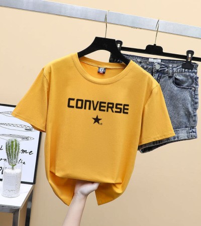 T Shirt Women Woman's O-Neck Tshirts Harajuku Shirt 客制化衣服 Tops Women 2023