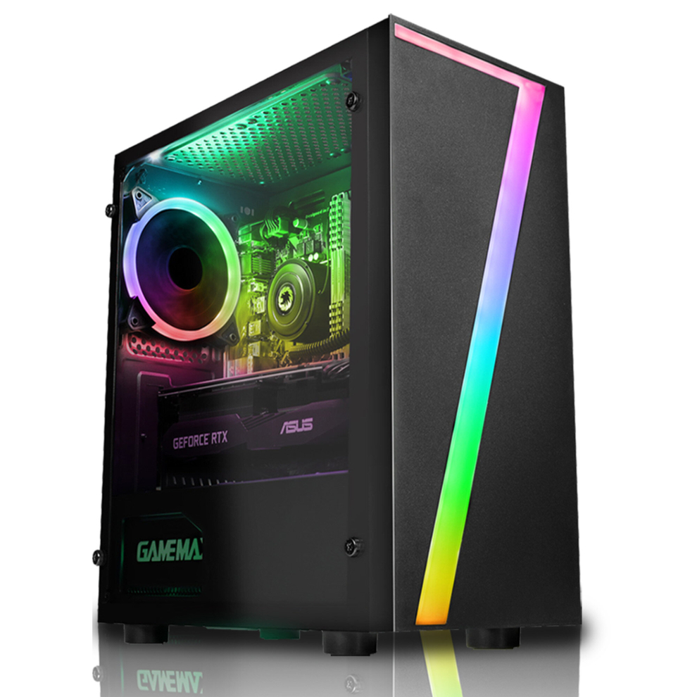 Refurbished Gaming PC Intel Quad Core i5 8GB RAM 500GB HDD NVIDIA GTX 1630 Win 10 